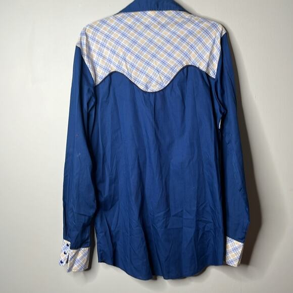 Stage West Vintage Pearl Snap size large - Picture 6 of 6